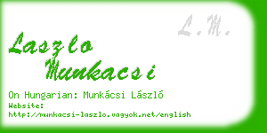 laszlo munkacsi business card