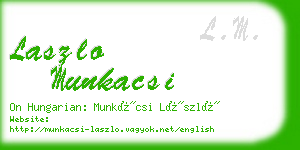 laszlo munkacsi business card